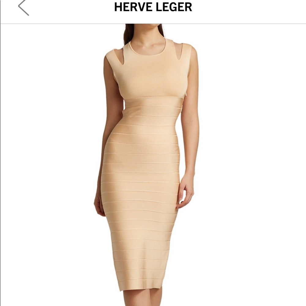 Herve Leger midi bandage dress